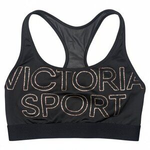 Victoria’s Secret The Player Racerback Black Sport Bra